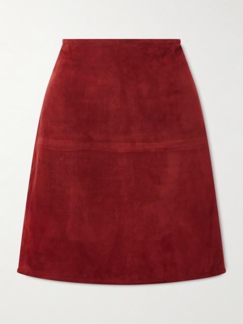 Engel Paneled Suede Midi Skirt