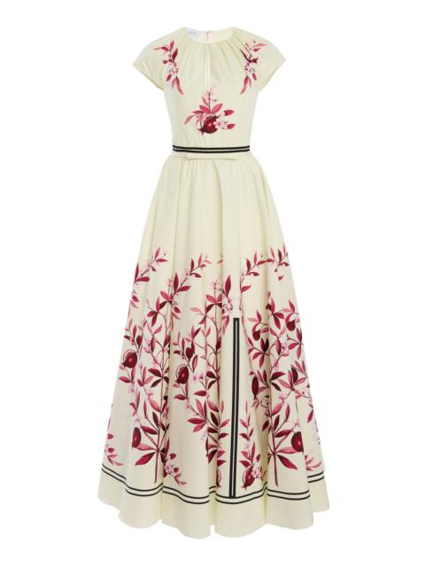 Floral Poplin Maxi Dress multi