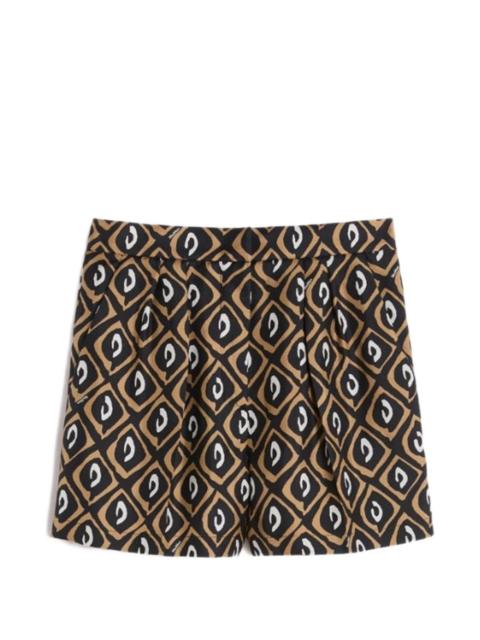geometric print shorts