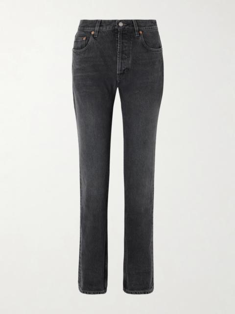 High-rise Straight-leg Jeans