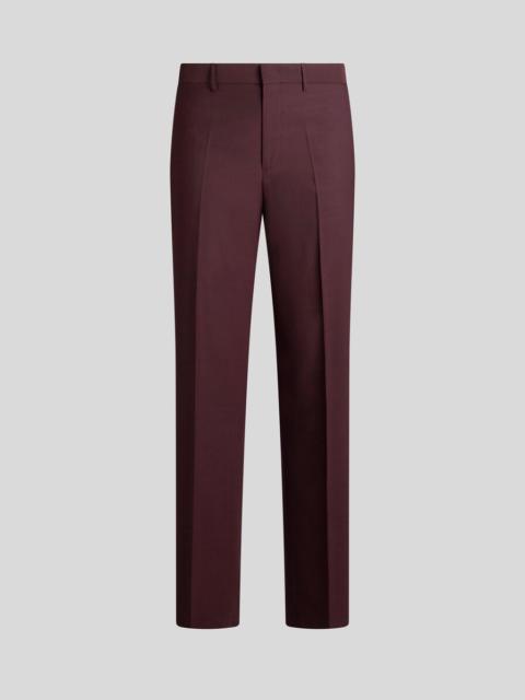 STRAIGHT-LEG WOOL TROUSERS