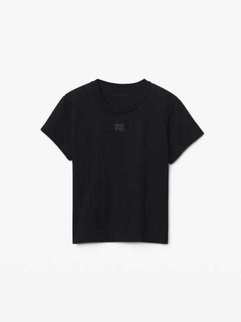 Logo Shrunken Tee in Cotton Jersey
