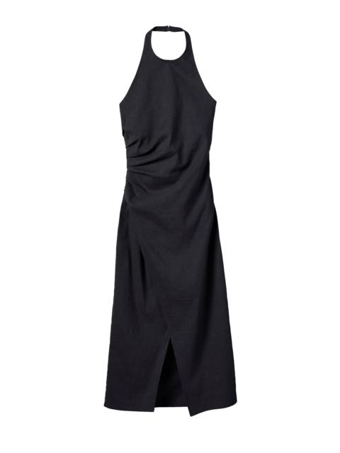 Sylvie Linen Midi Halter Dress