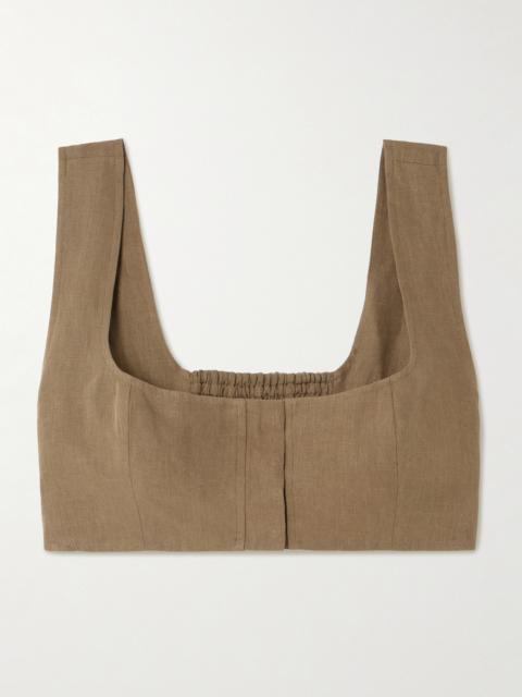 Jirja Cropped Linen Top