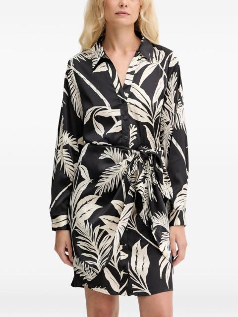 Alya floral tie mini dress