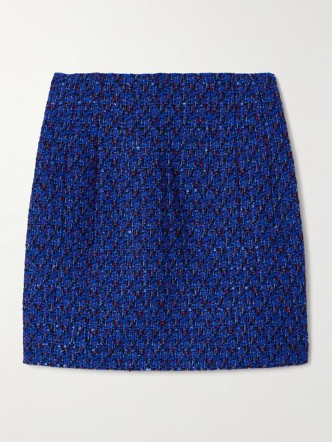 Sequined Tweed Mini Skirt