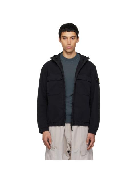 Black 4100077 Stretch Organic Cotton Twill Jacket