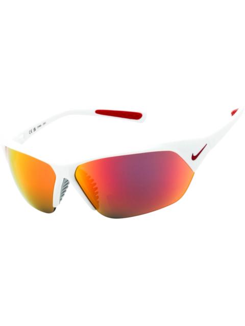 Nike Skylon Ace Sport Wraparound Sunglasses White Grey Red Mirror (SKYLON-ACE-FQ4683-106)