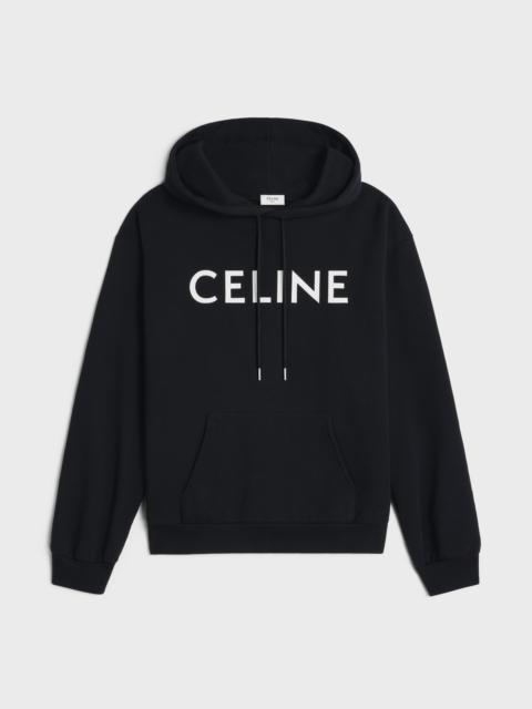 CELINE LOOSE HOODIE IN COTTON FLEECE