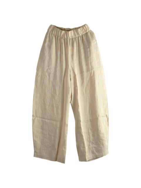 jacquard striped trousers