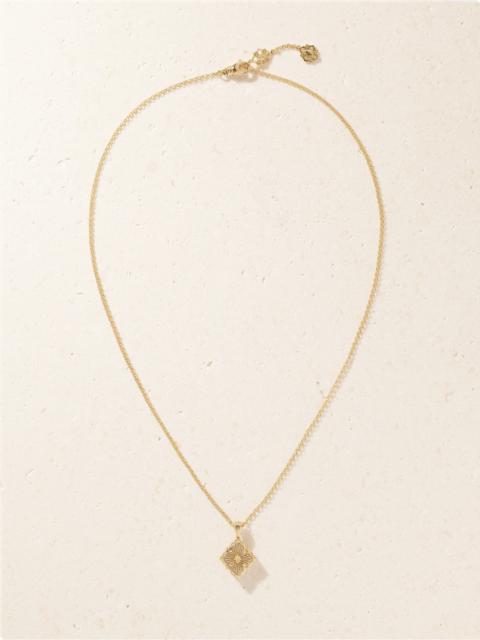 Opera Tulle 18-karat Gold And Mother-of-pearl Necklace