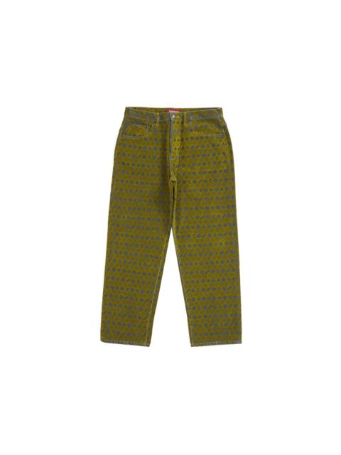 Supreme Flocked Loose Fit Jean Mustard