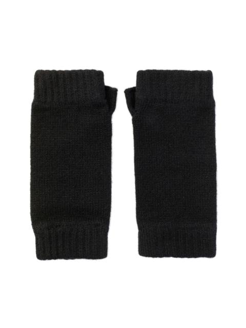 Black Cashmere Wrist Warmers