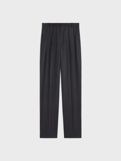 keith pants in striped wool gabardine