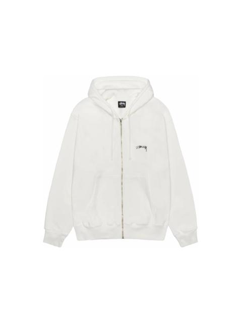 Stussy Smooth Stock Pigment Dyed Zip Hoodie Natural