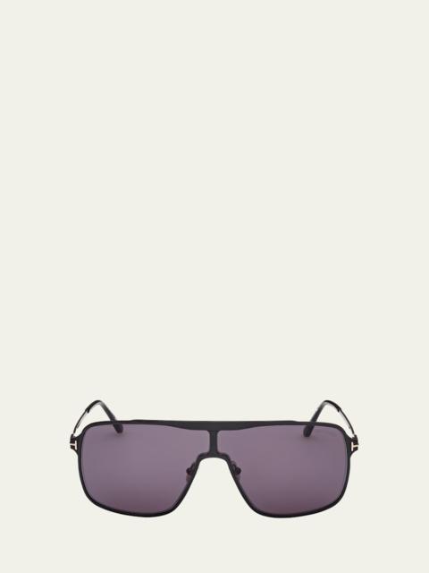 Zappa Metal and Acetate Aviator Sunglasses