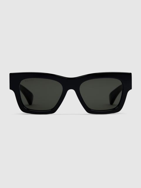 Rectangular frame sunglasses