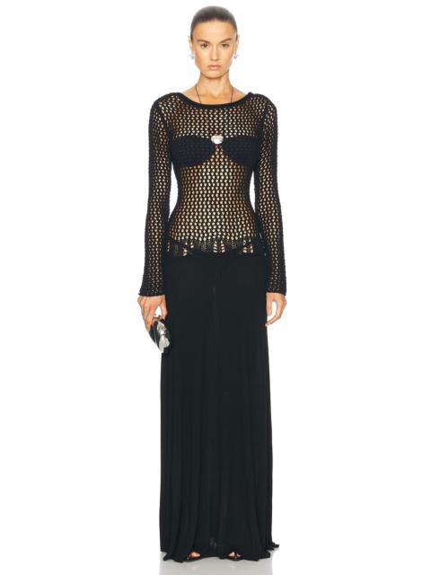 Grafted Long Sleeve Dress