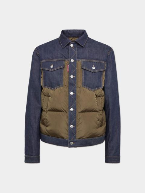 HYBRID PUFFER JEAN JACKET