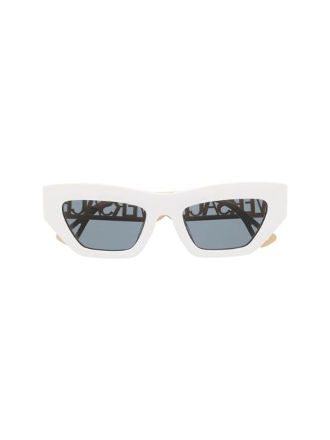 logo cut-out cat eye sunglasses