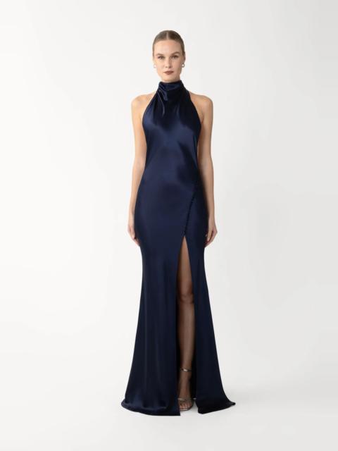 PENELOPE BACKLESS SATIN GOWN