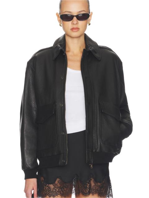 Leather Bomber