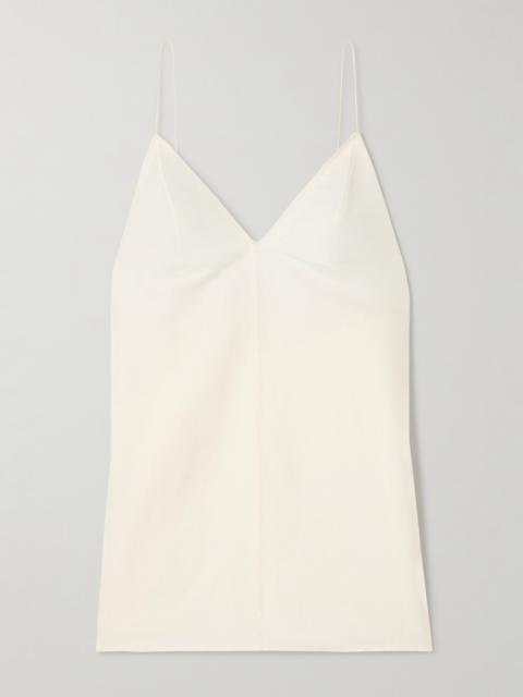 Talsie Silk And Cotton-blend Organza Tank