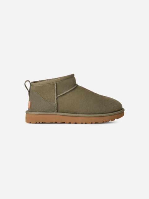 ® Women's Classic Ultra Mini Sheepskin Classic Boots in Moss Green/Amphora
