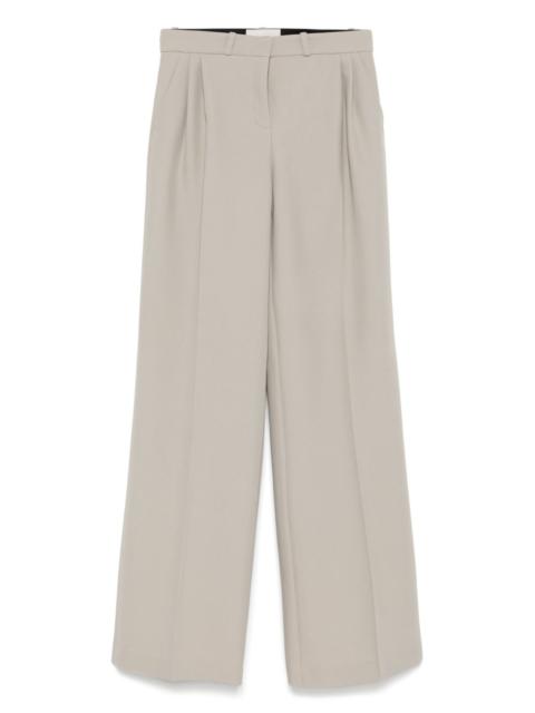 pleat-detail trousers