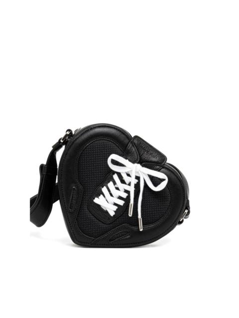 heart-shaped shoulder bag