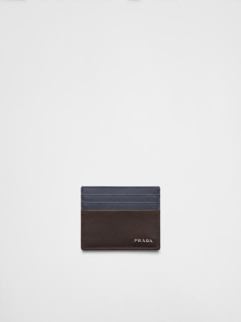 Saffiano leather card holder