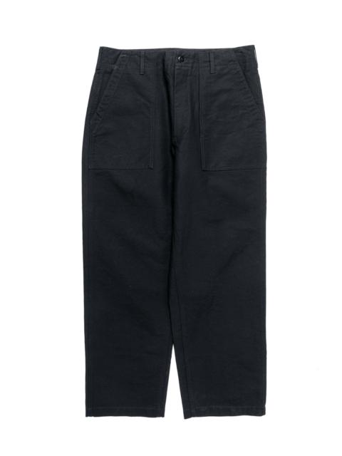Fatigue Pant Black Cotton Double Cloth