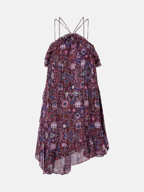 Betty floral halterneck minidress