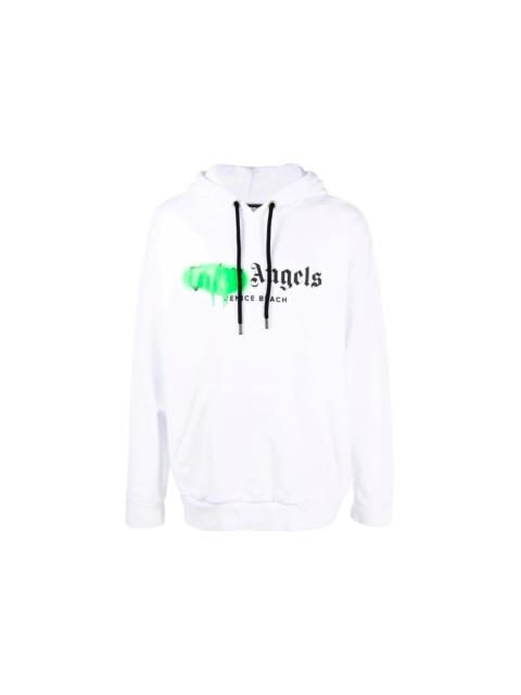 Palm Angels Venice Beach Sprayed Logo Sweatshirt White