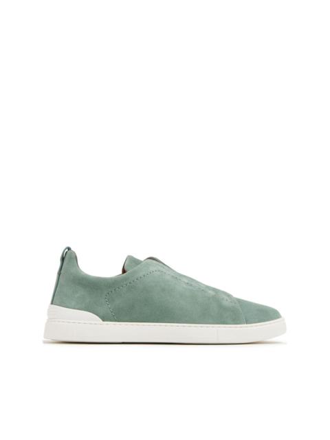 Triple Stitch suede sneakers