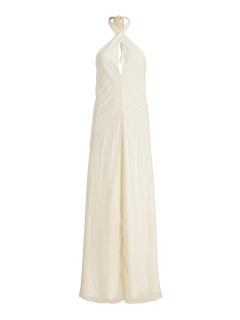 Luma Crepe Maxi Dress ivory