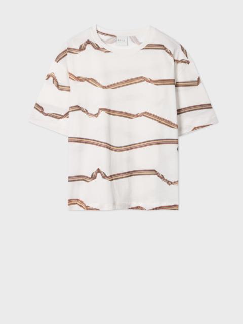 Women's 'Signature Stripe' Ribbon T-Shirt
