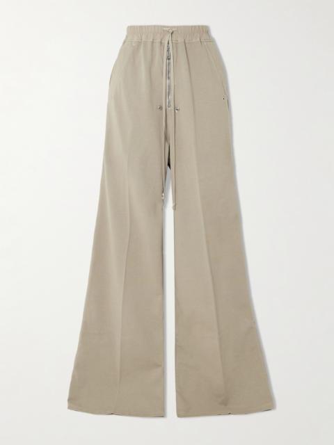 Eyelet-embellished Cotton Wide-leg Pants