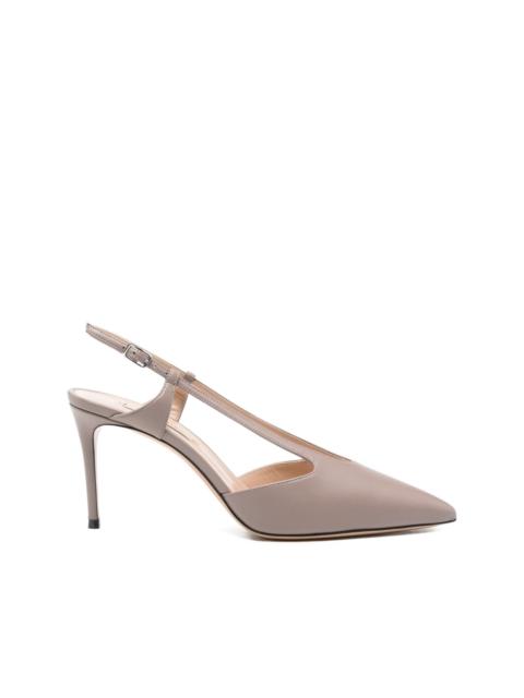 80mm pointed slingback pumps