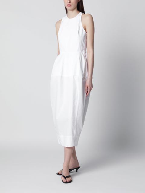 White midi cotton dress