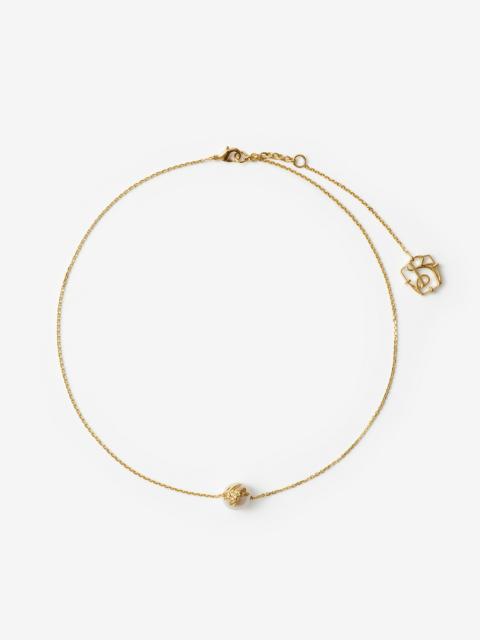 EKD Sphere Pearl Solitaire Necklace