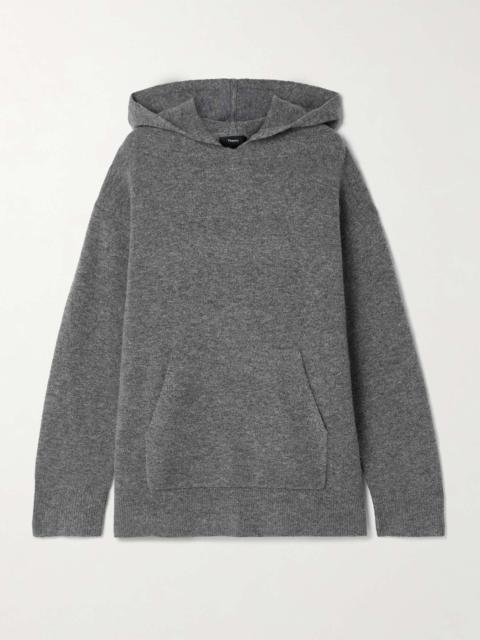 Merino wool-blend hoodie Gray