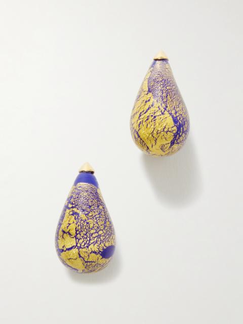Resin And Gold-tone Earrings