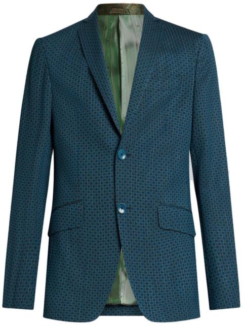 checked blazer
