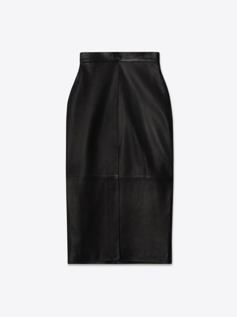 LEATHER SKIRT 76 BLACK