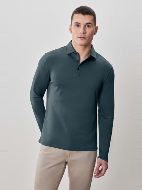 The Barakett Long Sleeve Herringbone Polo