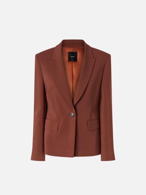 SINGLE-BREASTED CADY BLAZER