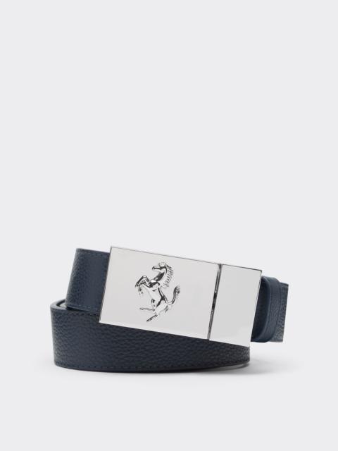 Reversible leather belt