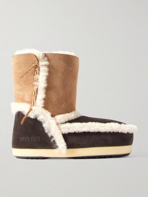 Evx Shearling-trimmed Suede Snow Boots
