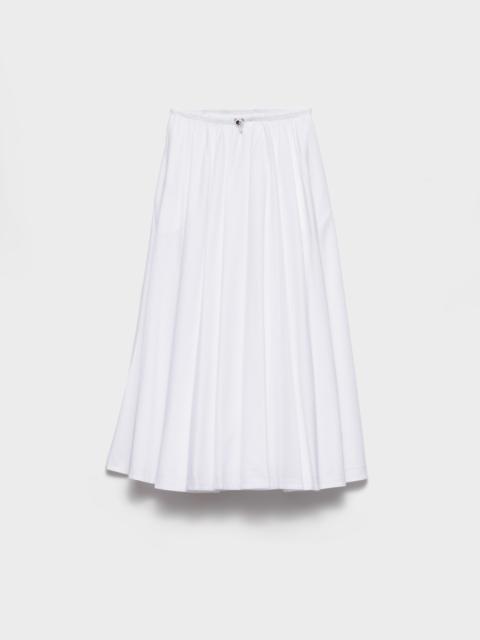 Reversible cotton jersey and Re-Nylon circle skirt
